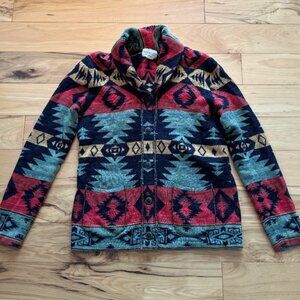 Ralph Lauren Denim & Supply Southwest Aztec Navajo Cardigan Cotton Sweater M